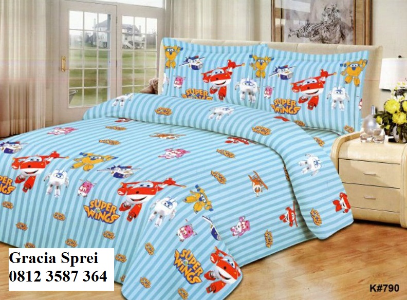 <p>Sprei Disperse karakter super wings dengan harg